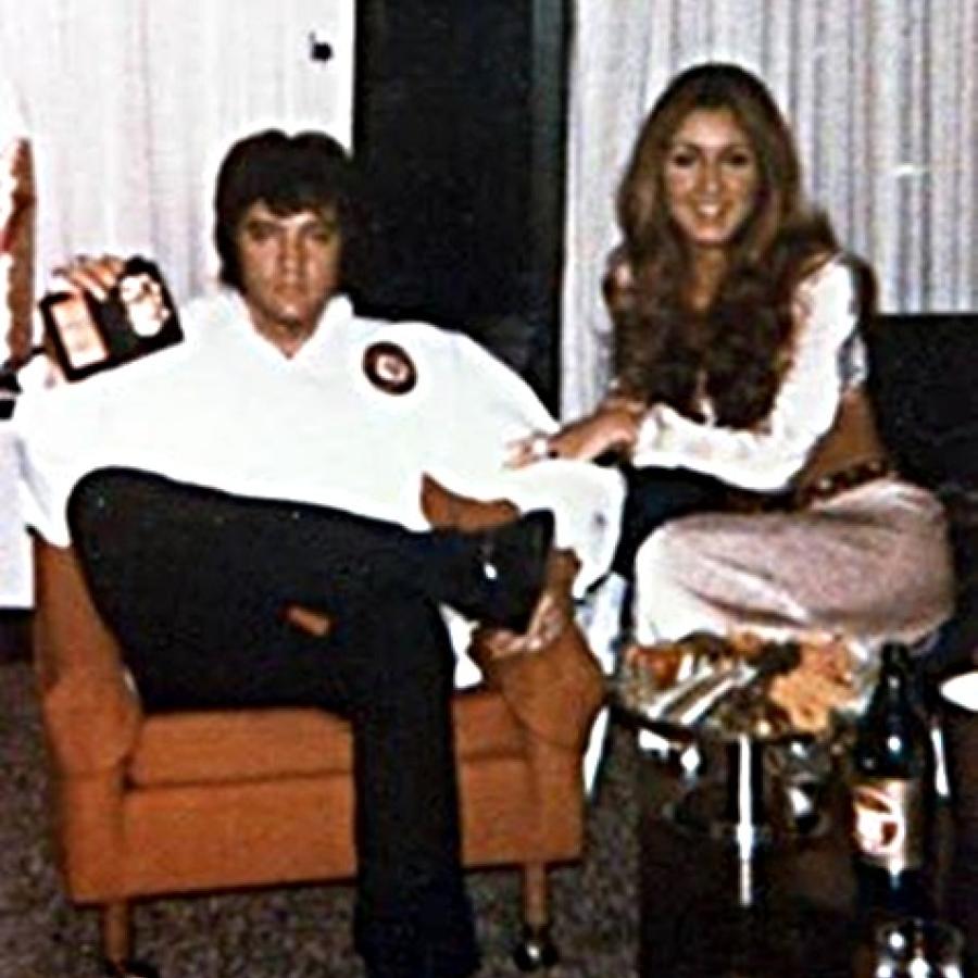 Elvis and girl friend Thompson